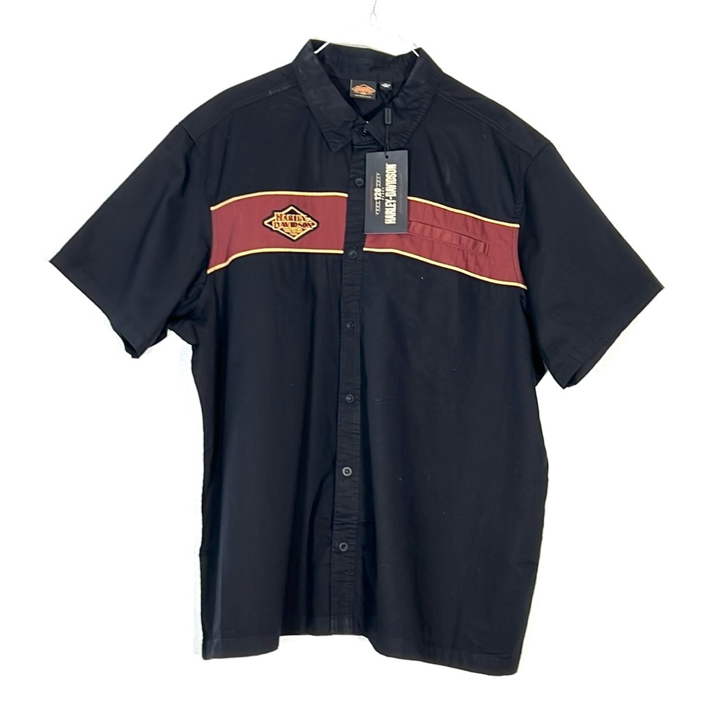 Harley Davidson Men’s Black Button Down Shirt